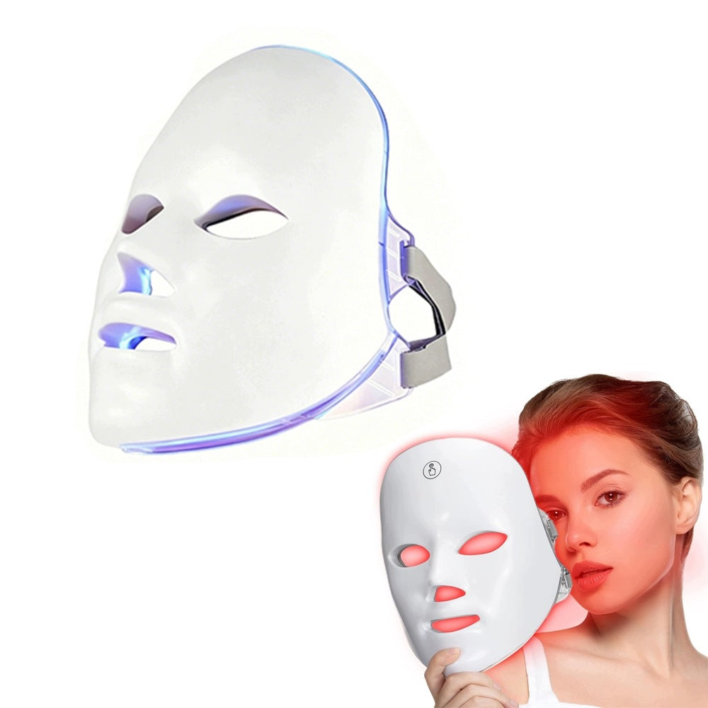 LED FACE MASK 7in1 PHOTONIC THERAPY ANTI AGE LIGHT TREATMENT