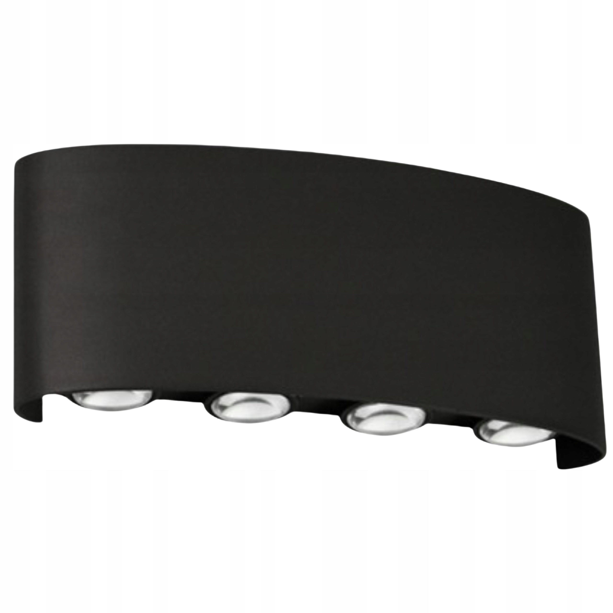 LED Facade Wall Lamp Outdoor Garden Wall Lamp Black 8W Strong