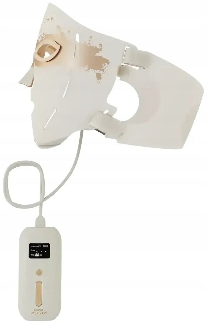 LED Face Mask RENPHO Artemis Blush Beige Power supply rechargeable battery