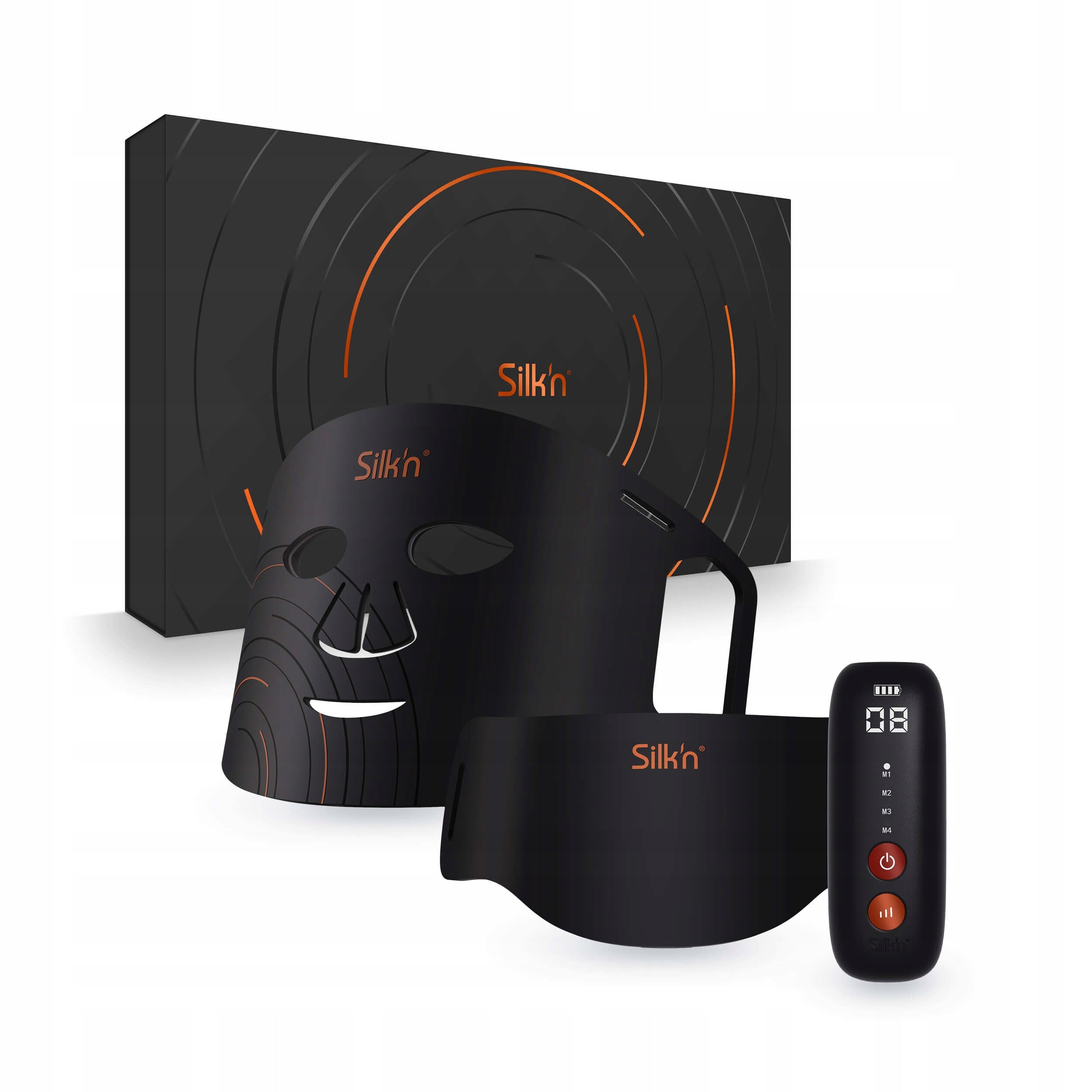 LED Face and Neck Mask Silk'n Dual LED Mask black anti-wrinkle Packaging status original