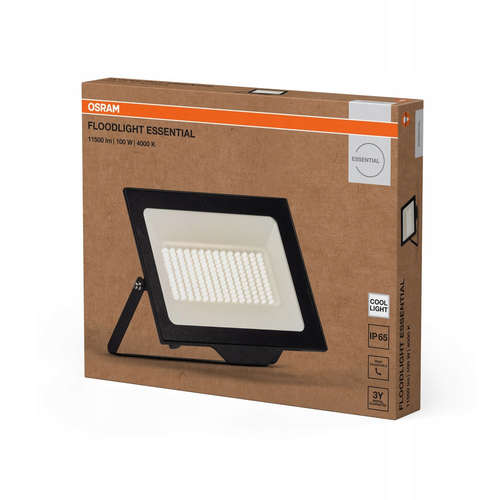 LED Floodlight Headlight LED Lamp 100W 10000lm 4000K Black IP65 Osram Color temperature 4000 K