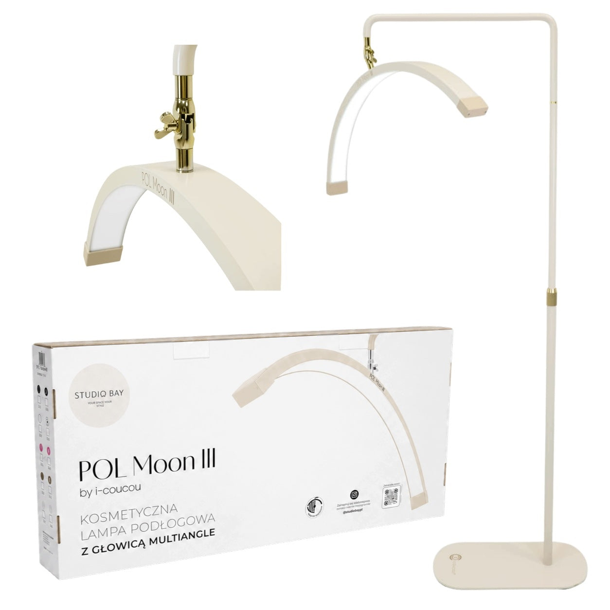 LED Floor Cosmetic Lamp Strong 45W Eyelash Extensions Standing Cashmere