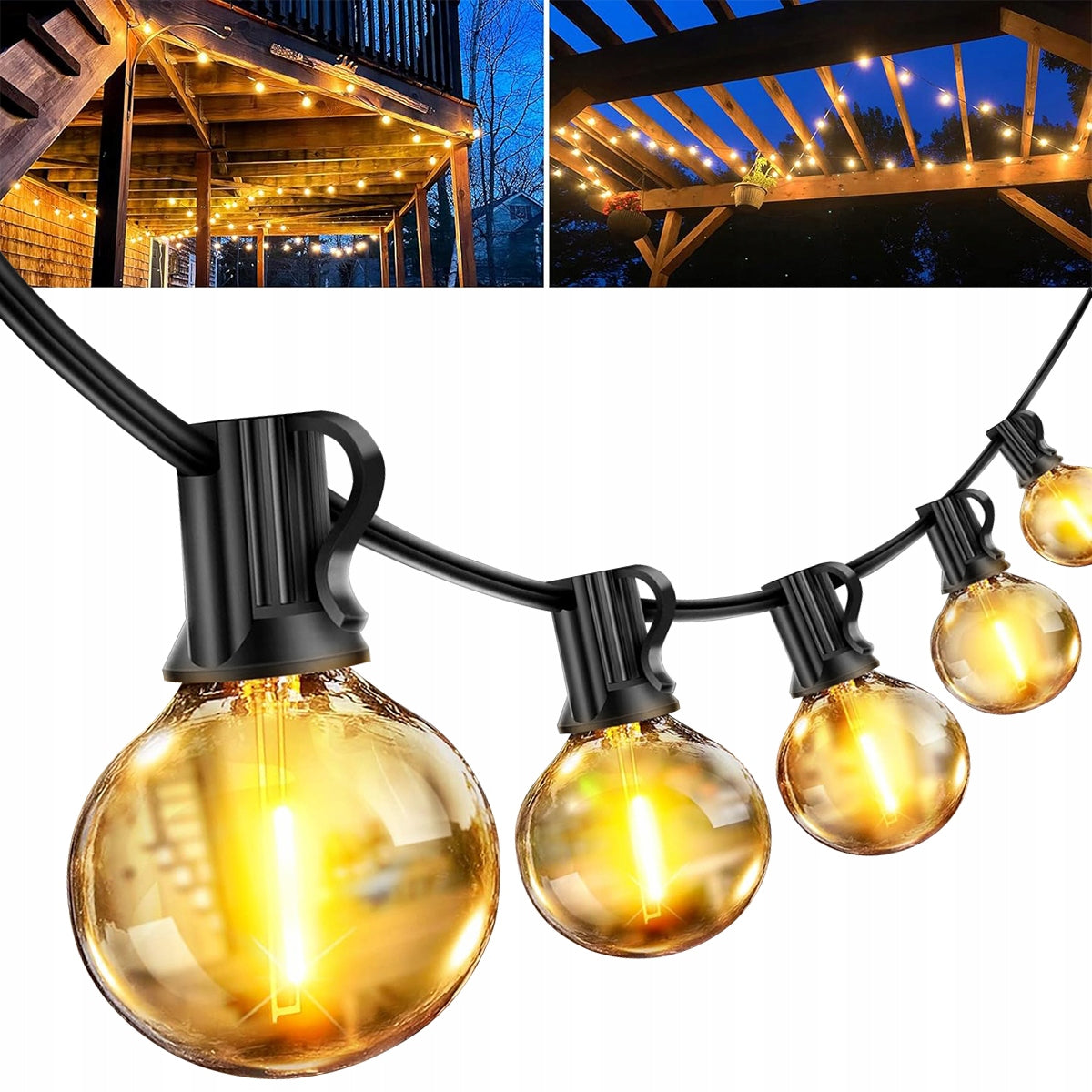 LED GARDEN GARLAND 1 0 BULBS STRONG CURTAIN HANGING FOR ELECTRICITY 230V Packaging status original