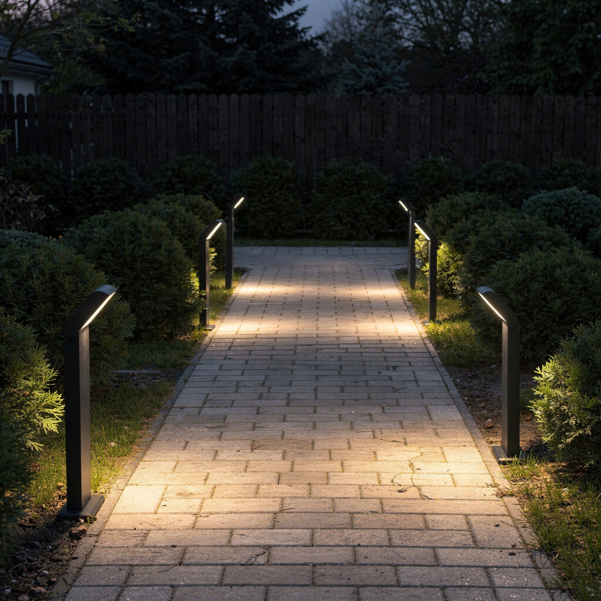 LED GARDEN LAMP OUTDOOR STANDING POST 12W 50cm ANTHRACITE IP54 4000K Packaging status original