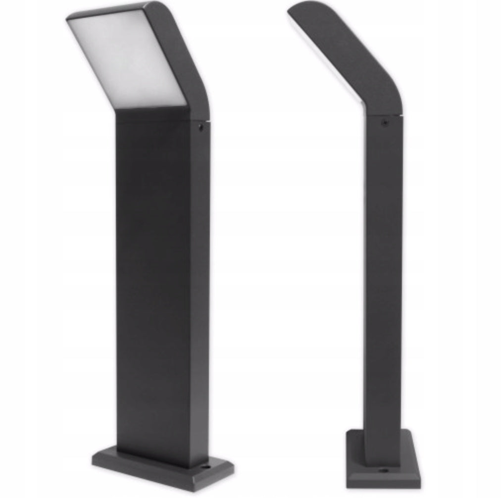 LED GARDEN LAMP OUTDOOR STANDING POST 12W 50cm ANTHRACITE IP54 4000K Thread type built-in LED source