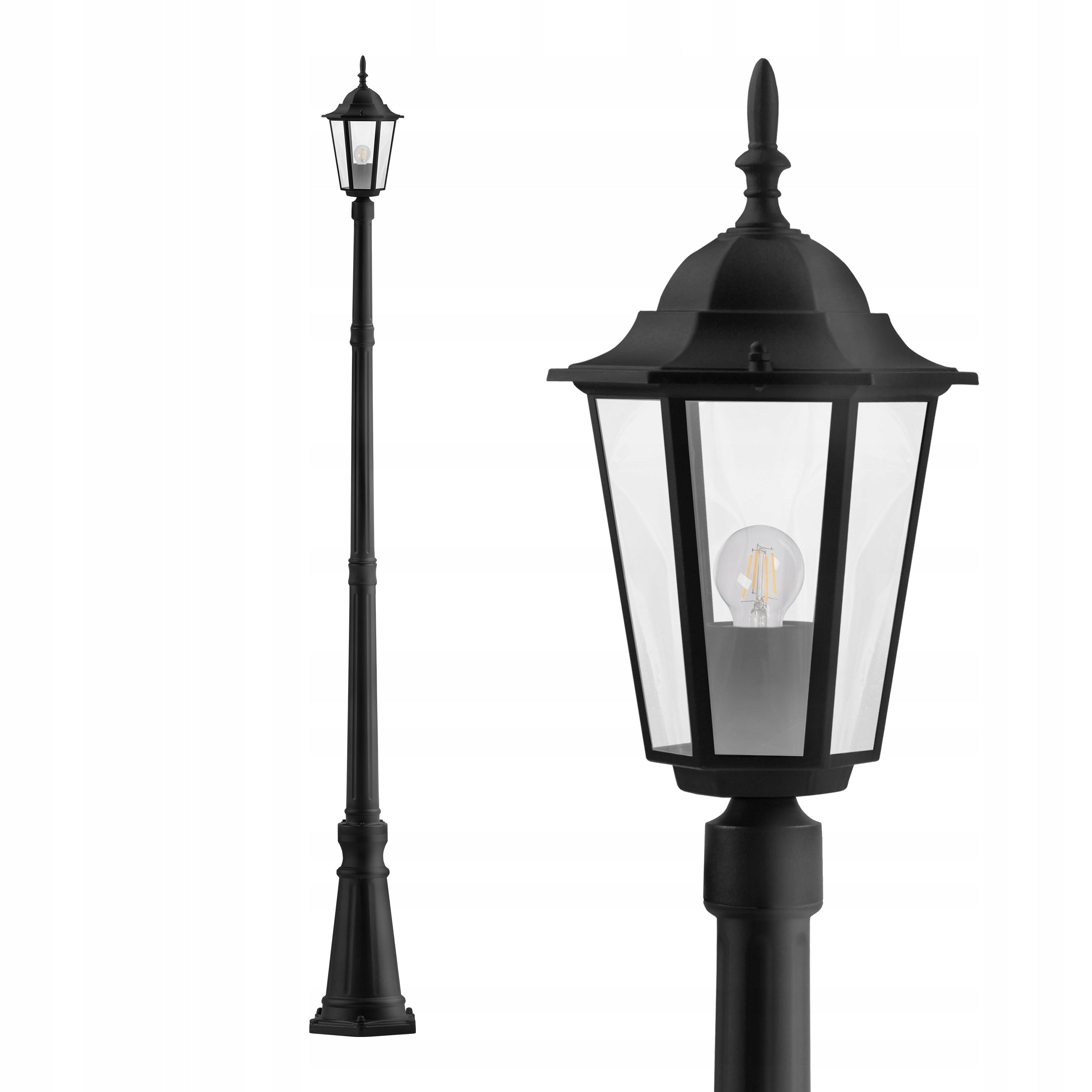 LED Garden Lamp 227cm Standing Outdoor Lantern SŁUP E27 Post Manufacturer code Lampa ogrodowa LED E27 Victoria stojąca 229cm