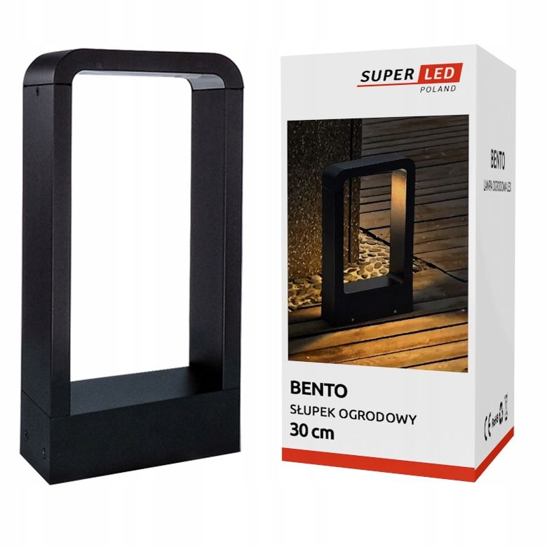 LED Garden Lamp 30 cm 10W Outdoor Standing Post 4000K SuperLED
