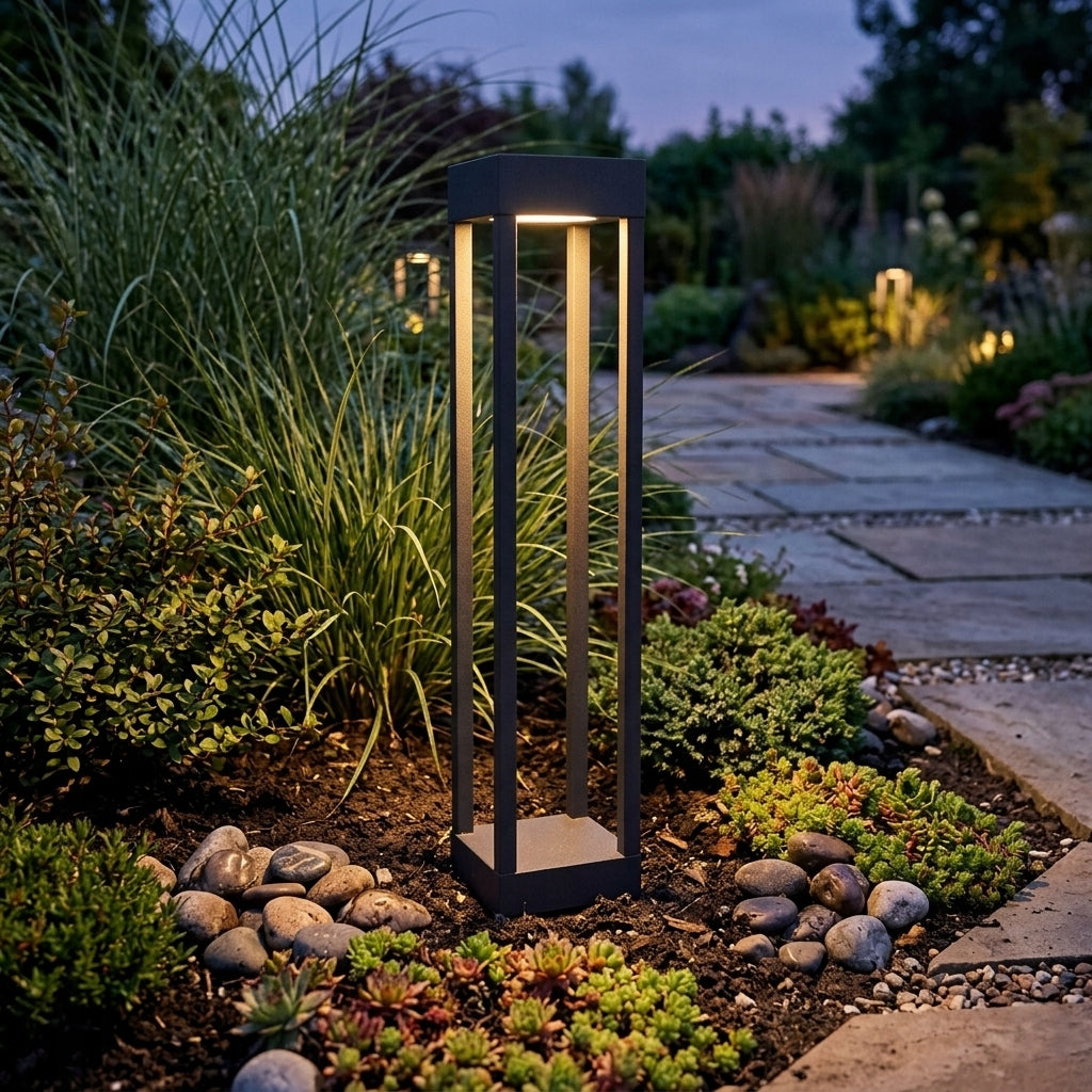 LED Garden Lamp 60cm Outdoor Standing Post GX53 LED Thread type GX53