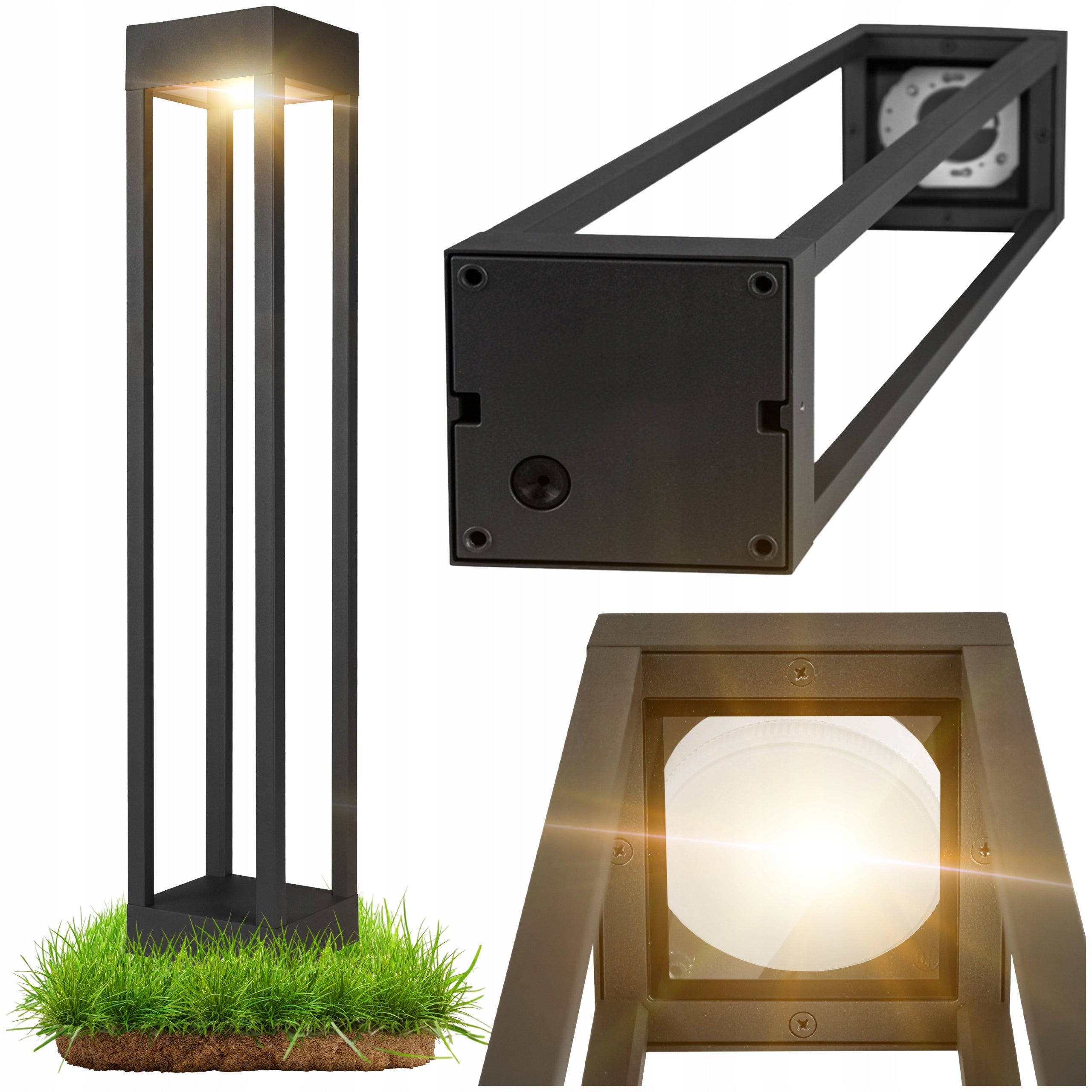 LED Garden Lamp 80cm Outdoor Standing Post GX53 LED IP54 ANTHRACITE