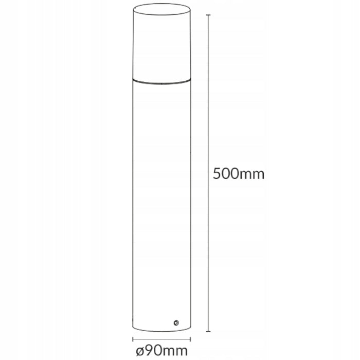 LED Garden Lamp E27 Standing Garden Post Decorative Outdoor 50cm IP54 Product height 50 cm