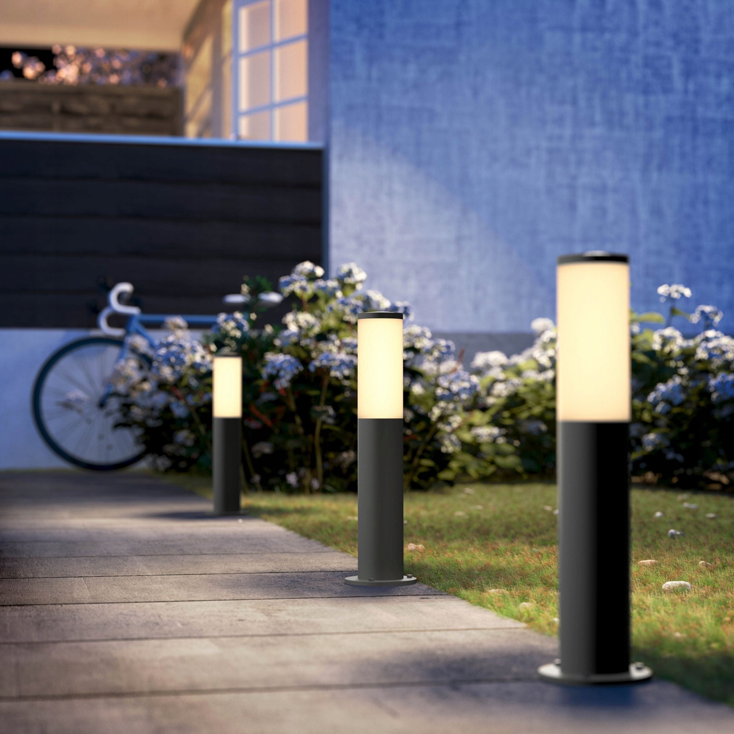 LED Garden Lamp Outdoor PHILIPS UTRECHT E27 IP44 STANDING POST 45cm Brand Philips
