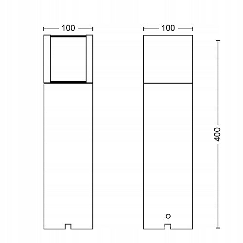 LED Garden Lamp Outdoor Standing 6W 12V Post 40cm ARBOUR PHILIPS Power supply mains