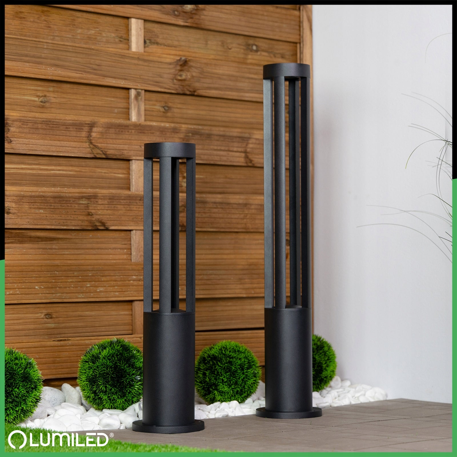 LED Garden Lamp Outdoor Standing Garden POST 80cm 12W Waterproof Power supply mains