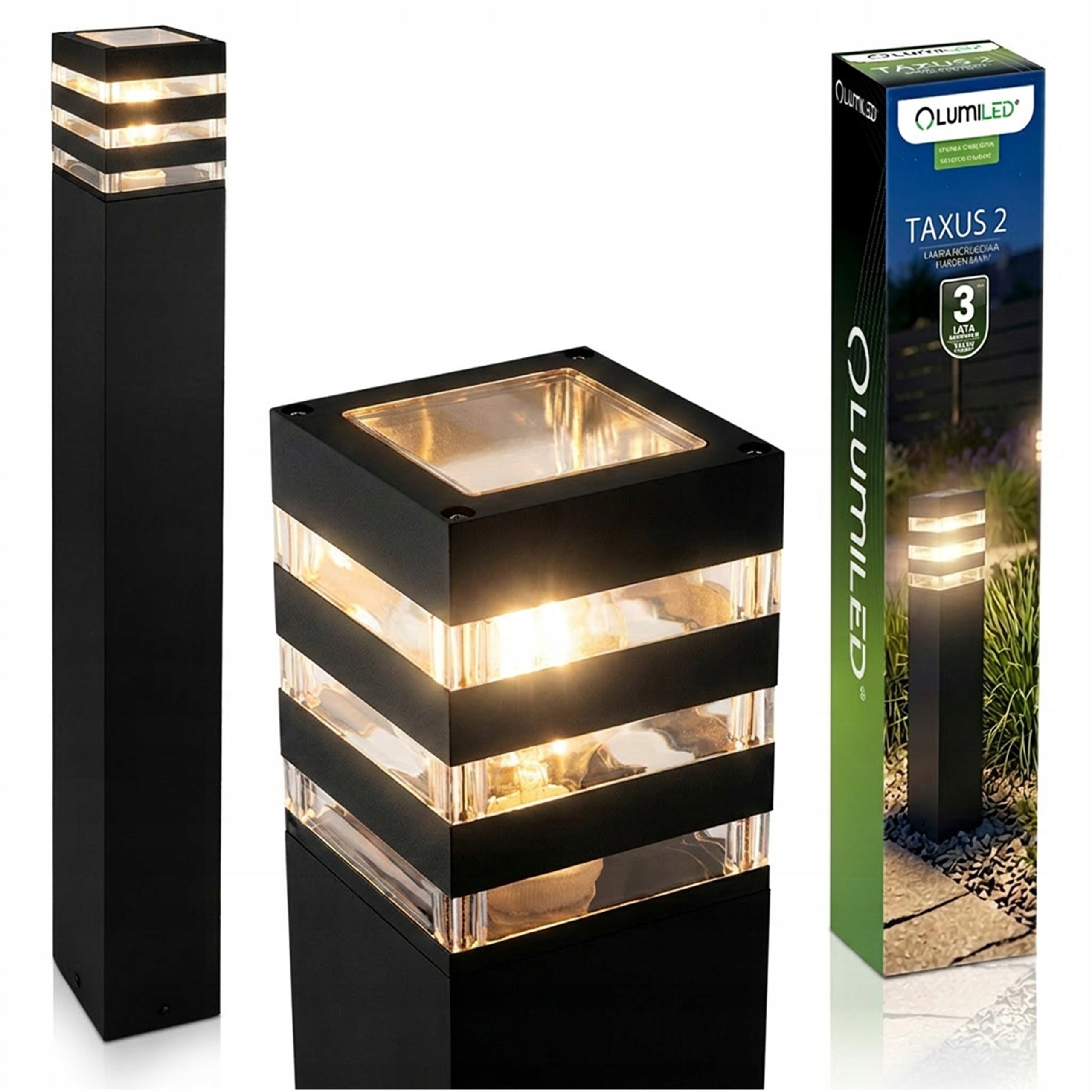 LED Garden Lamp Outdoor Standing Light Bulb Post E27 230V IP44 60cm