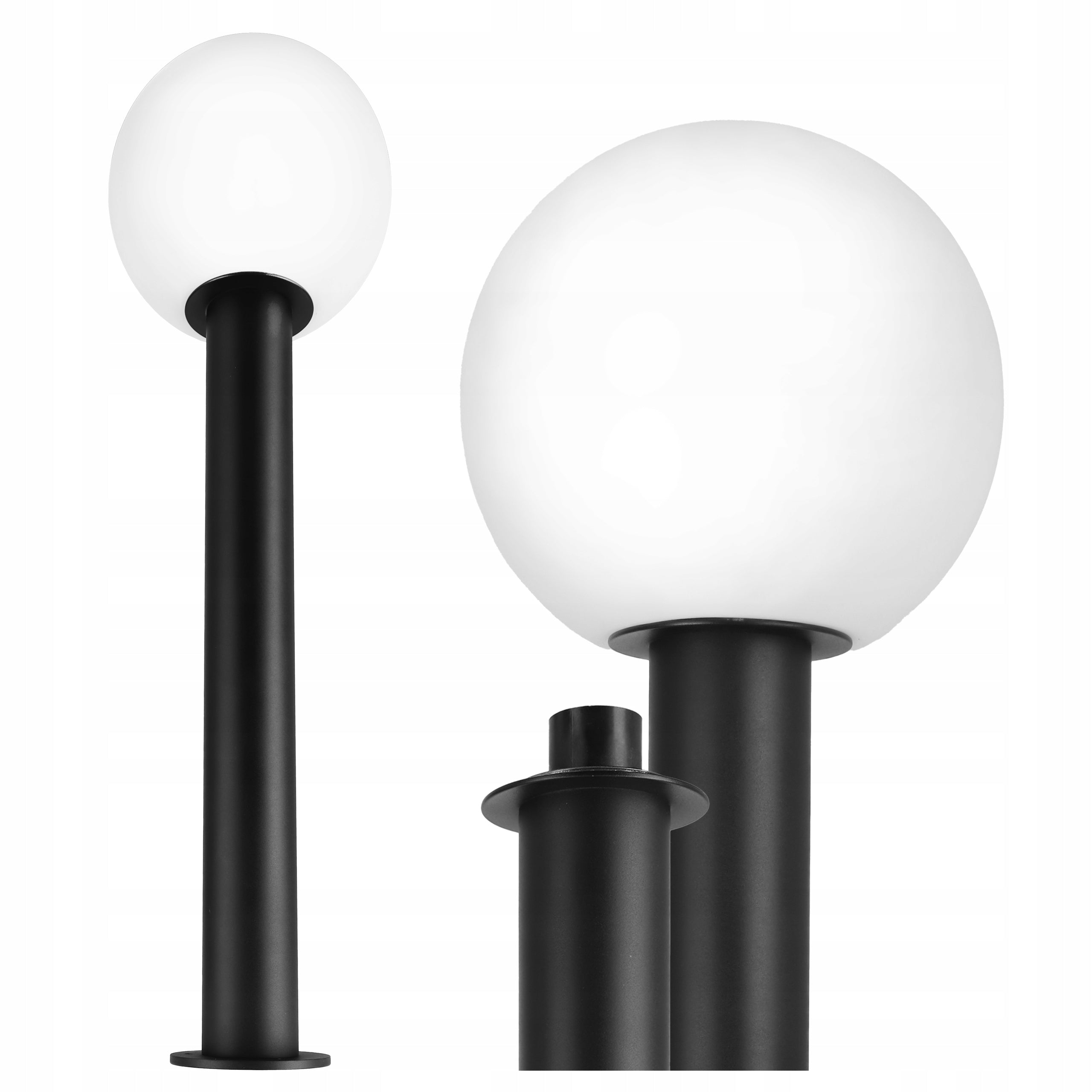LED Garden Lamp Outdoor Standing Post 1X Bulb E27 IP54 60cm Ball