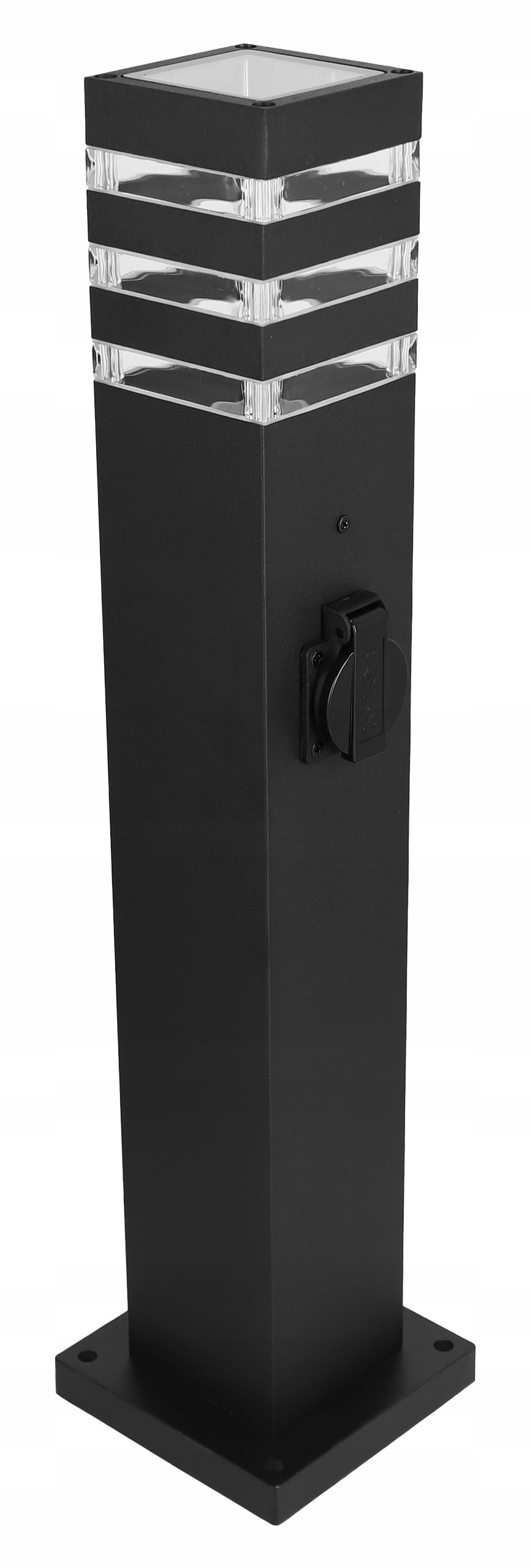 LED Garden Lamp Outdoor Standing Post 1X Socket 230V E27 IP54 60cm Color black