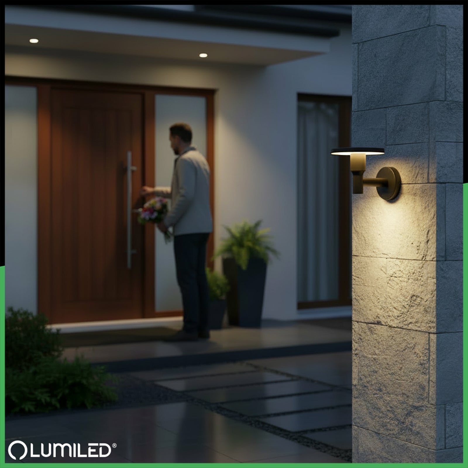 LED Garden Lamp Outdoor Wall Facade Wall Lamp 12W 3 COLORS IP65 Light source power 12 W