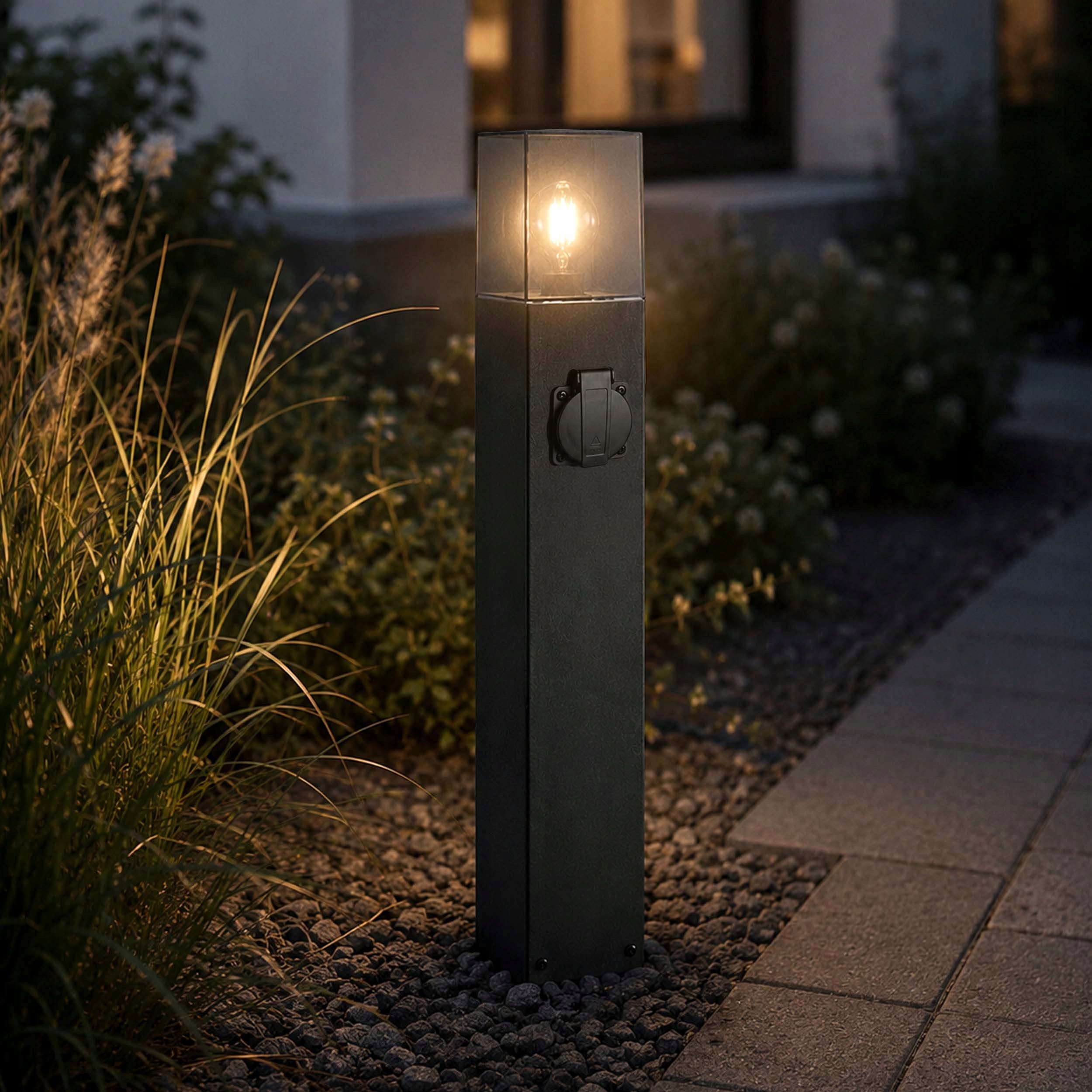 LED Garden Lamp Standing Post 60cm Outdoor IP44 E27 Premium Socket Collection Lampa ogrodowa LED