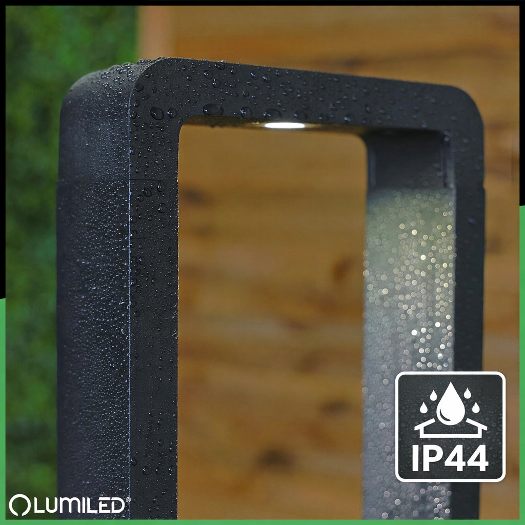 LED Garden Post 10W Outdoor Lamp 80cm Black Modern Erica 4000K Light color white neutral