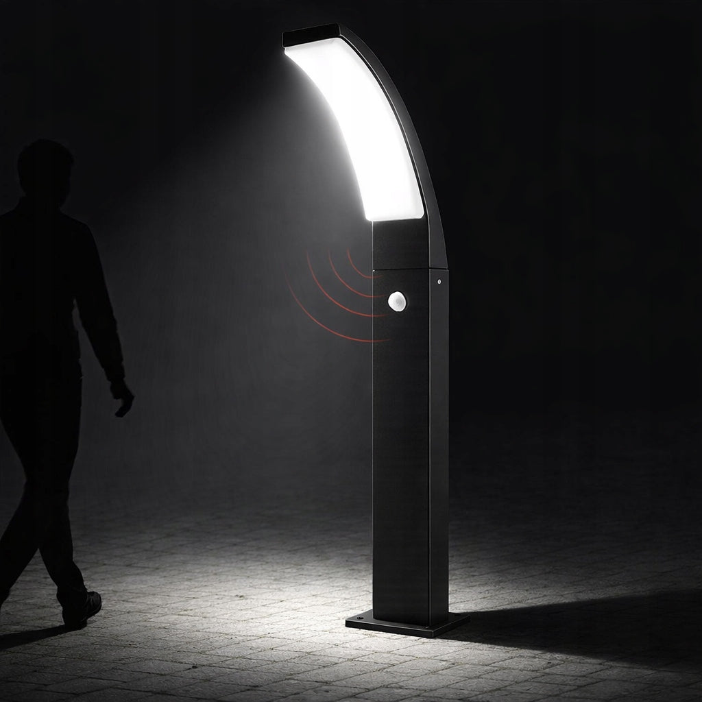 LED Garden Standing Post 12W 130W 60 cm 4000K + PIR Motion Sensor Brand SuperLED