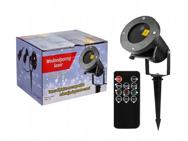LED LASER PROJECTOR CHRISTMAS LASER PROJECTOR FOR HOME IP65 REMOTE CONTROL 400m2 Packaging status original