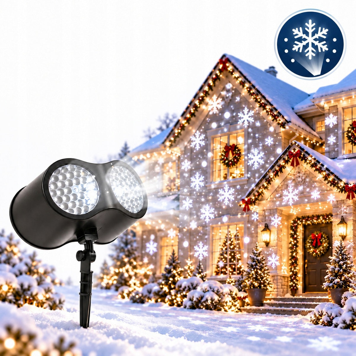 LED LASER PROJECTOR CHRISTMAS SNOWFLAKE PROJECTOR FOR HOME Manufacturer code RC-K-443