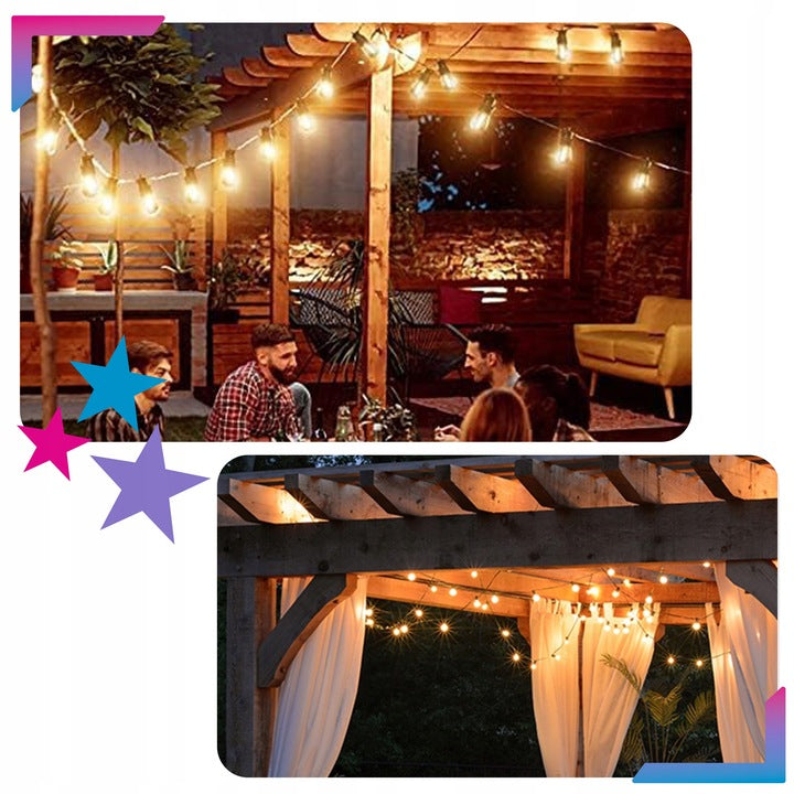LED LIGHT GARLAND 20m GARDEN BALCONY LIGHTS FOR OUTDOOR GARDEN Manufacturer code Lampki Ogrodowe 20m GALAXIA