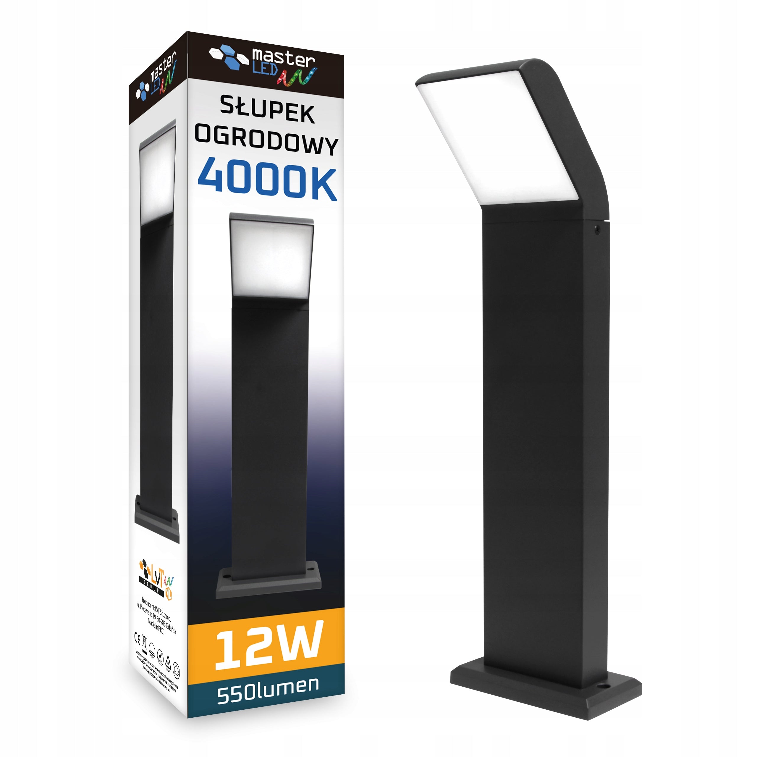 LED Lamp 12W Garden 50cm Outdoor Standing Post