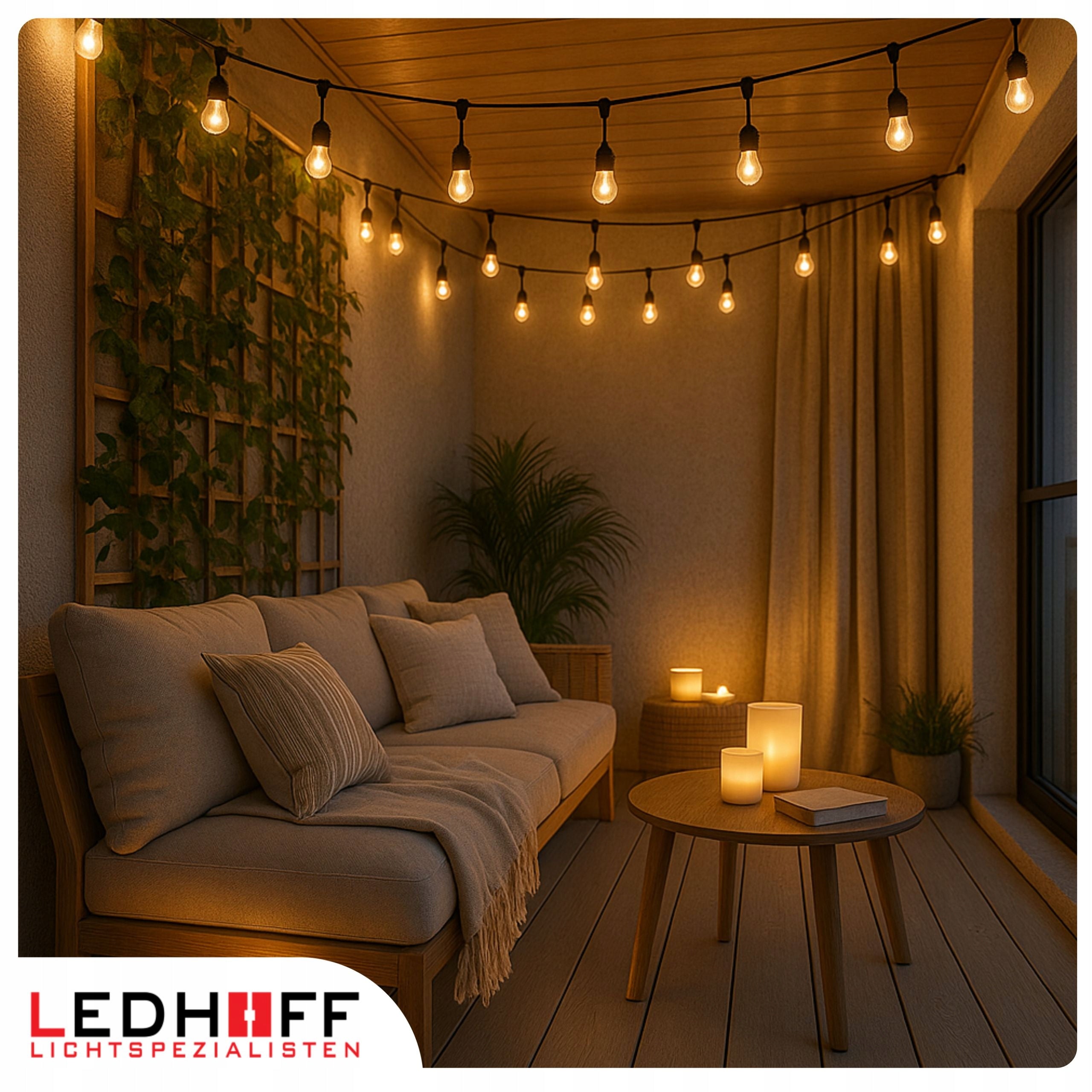 LED Light Garden Garland 15m 20 LED Large Bulb E27 Lights For Garden Manufacturer code GL-A1020-H