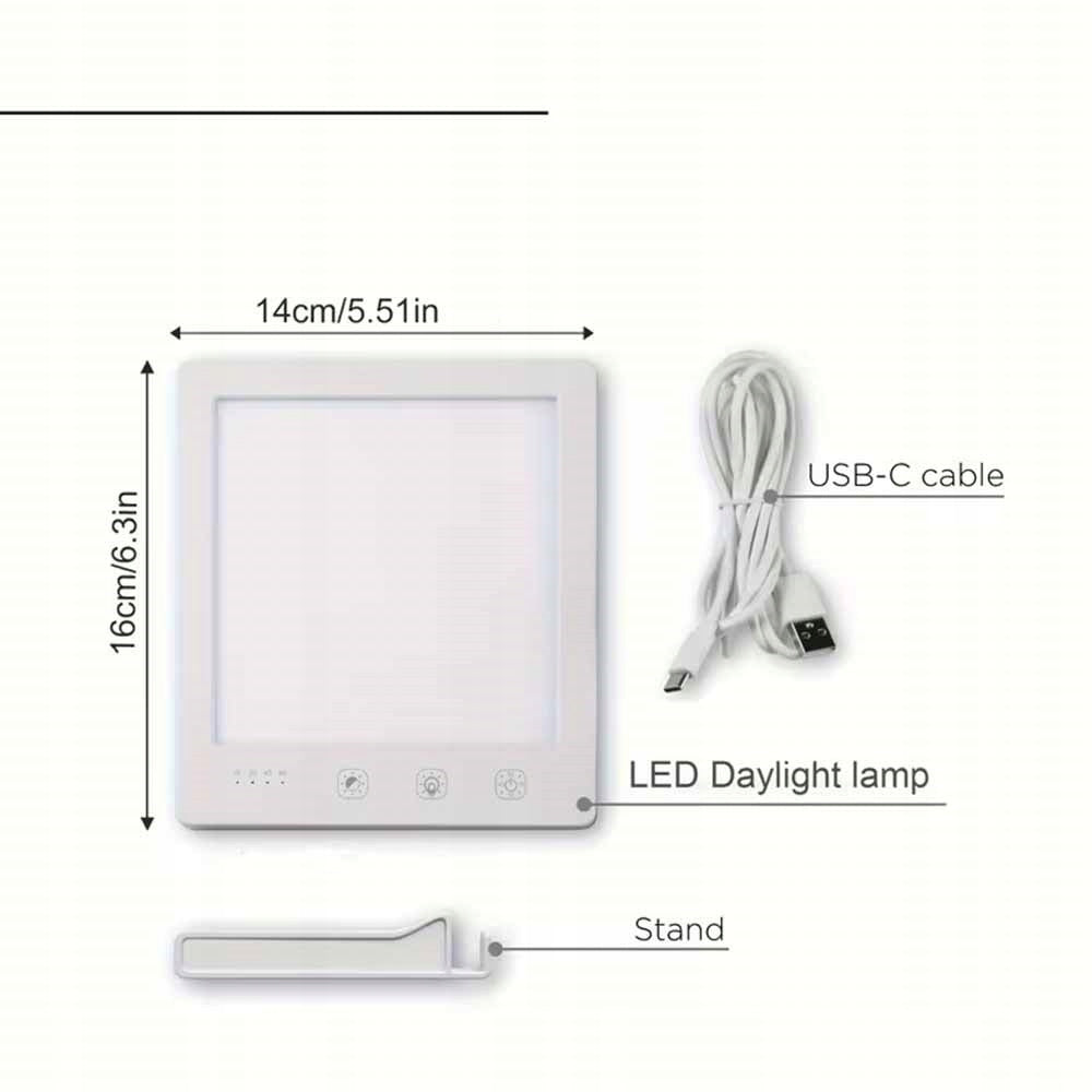 LED Light Therapy Lamp Without UV, Touch Controlled Solar Lamp Packaging status original