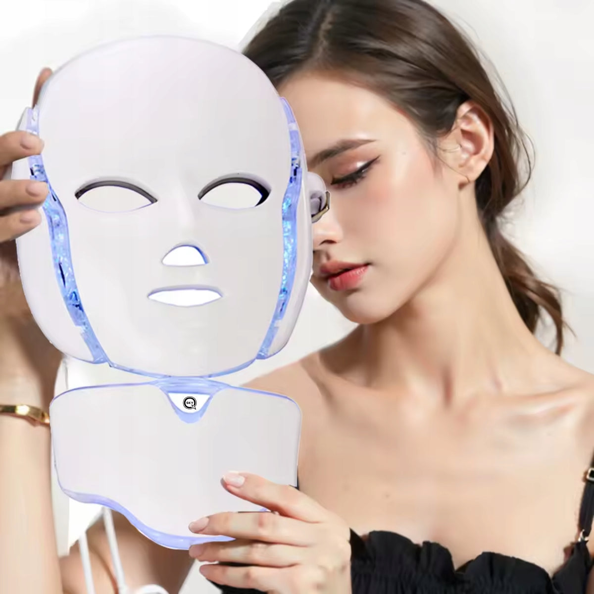 LED MASK 7 COLORS FOR FACE NECK BEAUTIFYING LIFTING QSKY