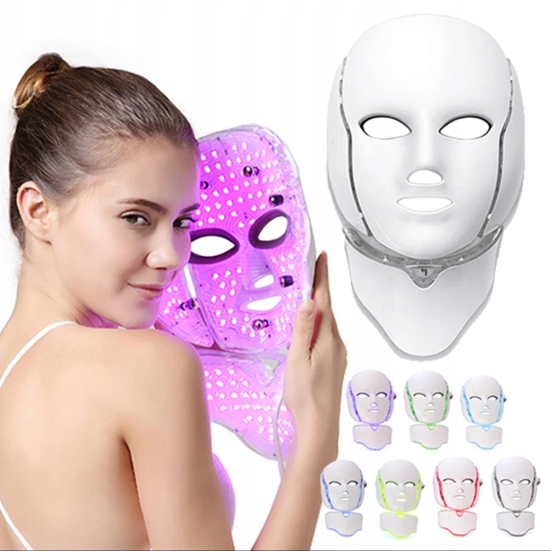 LED MASK 7 COLORS FOR NECK FACE AND CHEST BEAUTIFYING EAN (GTIN) 6953140775540