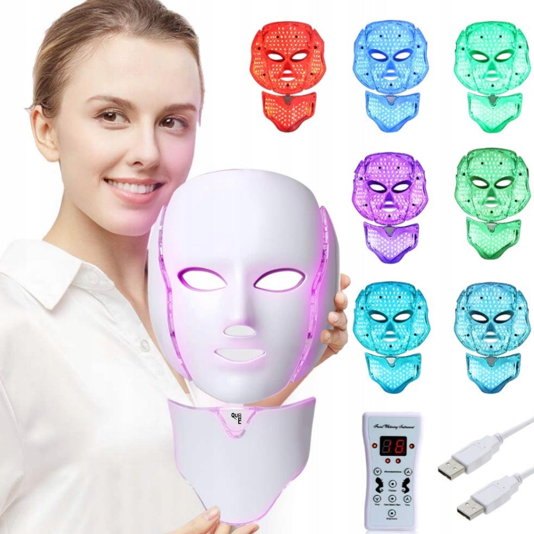 LED MASK 7 COLORS FOR NECK FACE AND CHEST BEAUTIFYING