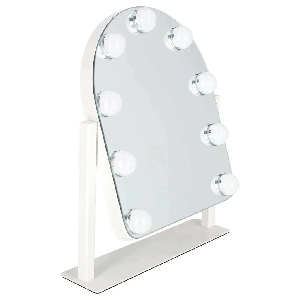 LED Makeup Mirror with 9 Light Bulbs Illuminated Cosmetic Ikonka Manufacturer of a medical device Lusterko do makijażu LED z 9 żarówkami podświetlan