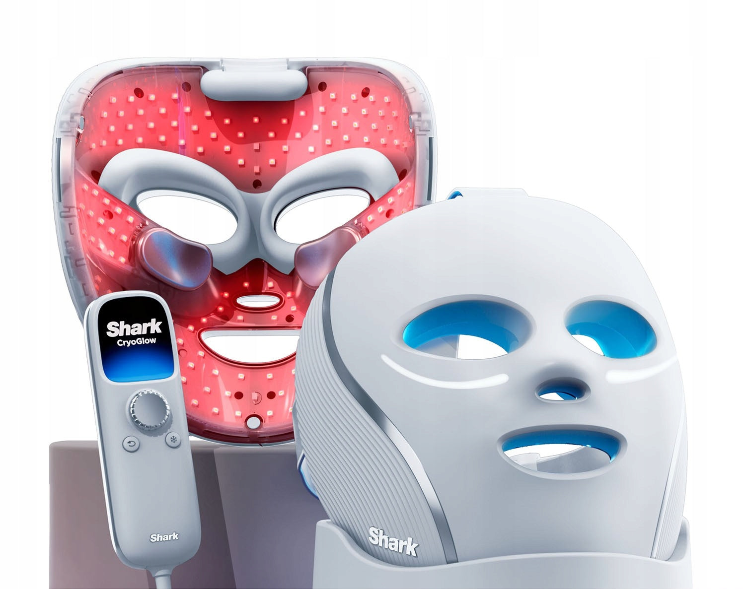 LED Mask Shark Cryo Glow Light Therapy Anti-Wrinkle Blue