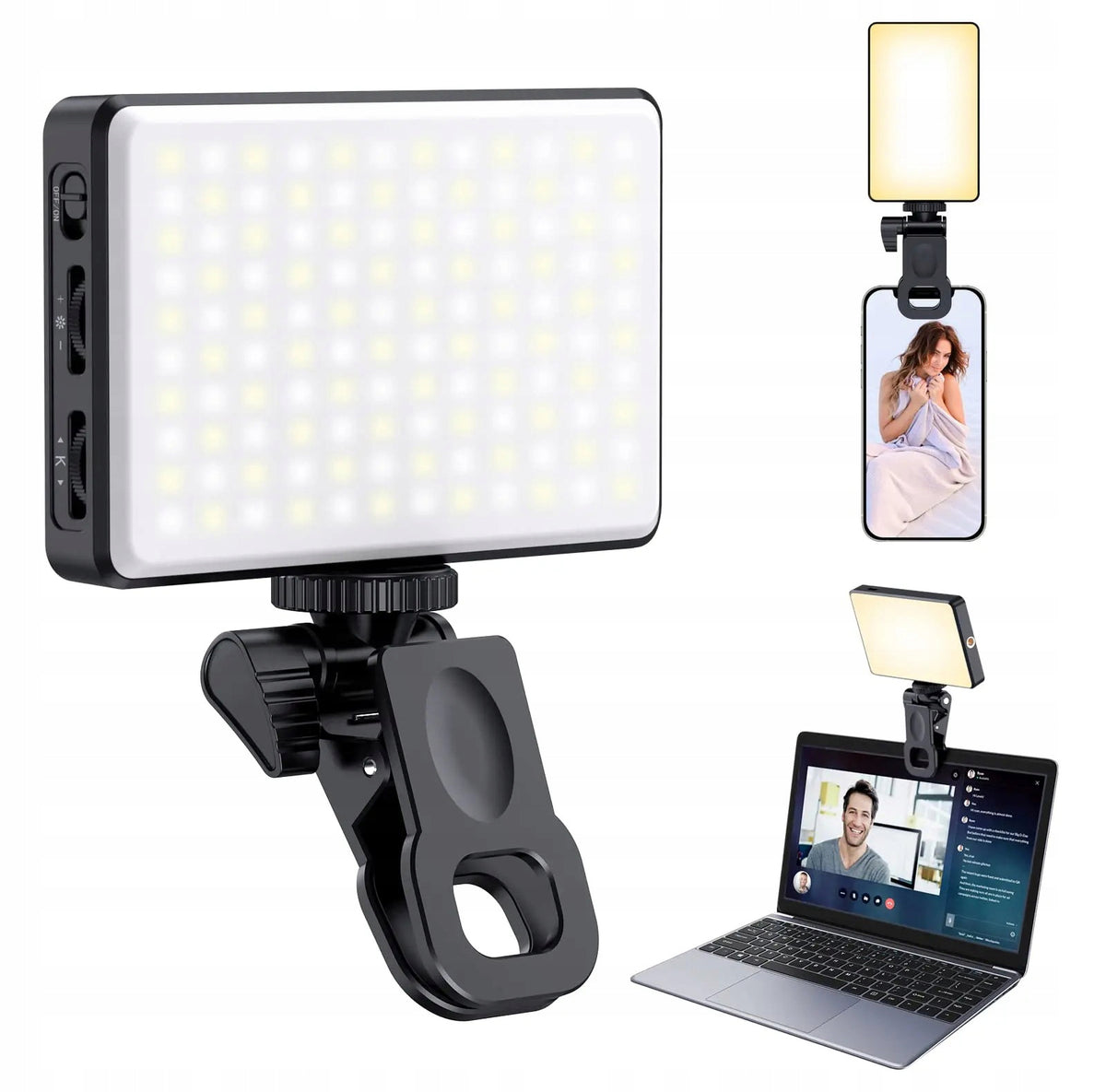 LED Movie Photo Lamp Continuous Lighting WARM COLD ADAPT for Phone Brand Shoot