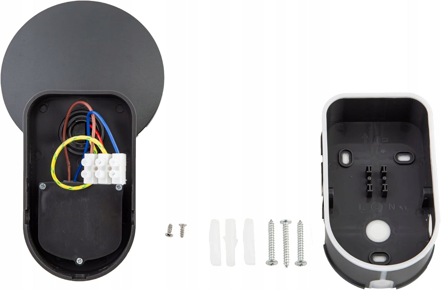 LED Outdoor Wall Lamp with Motion Sensor Grey Adjustable 4000K IP65 Brand AlleZone