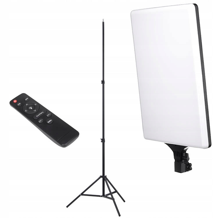 LED PANEL LAMP 40x28 1000W COLOR ADJUSTMENT 3200-6500K PILOT + TRIPOD 210cm