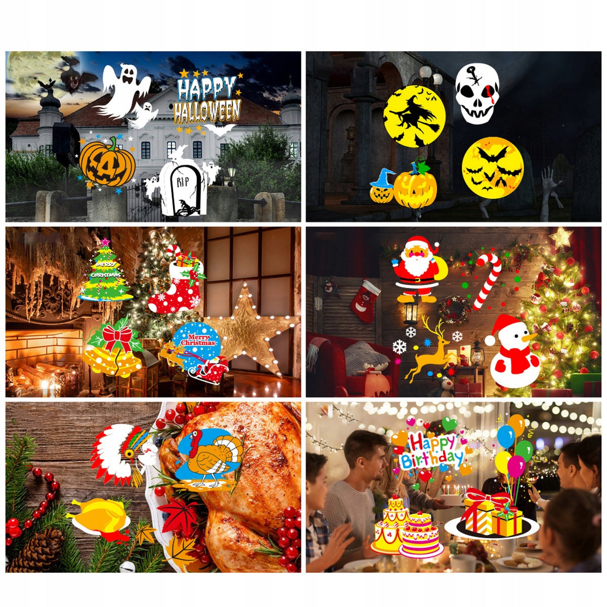 LED PROJECTOR CHRISTMAS HALLOWEEN CHRISTMAS WITH REMOTE CONTROL Manufacturer code 4069169812257