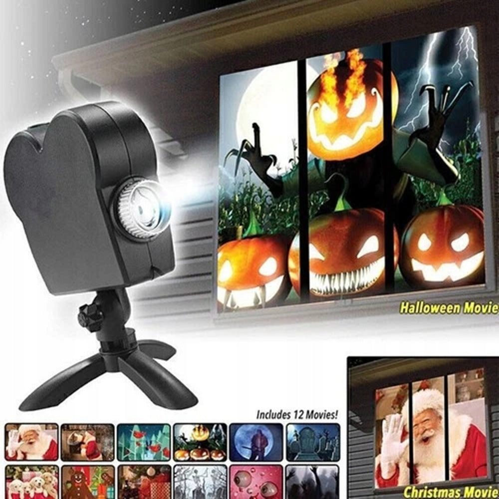 LED PROJECTOR CHRISTMAS QUIET AND PORTABLE FOR HOLIDAY PARTY CELEBRATIONS Packaging status original