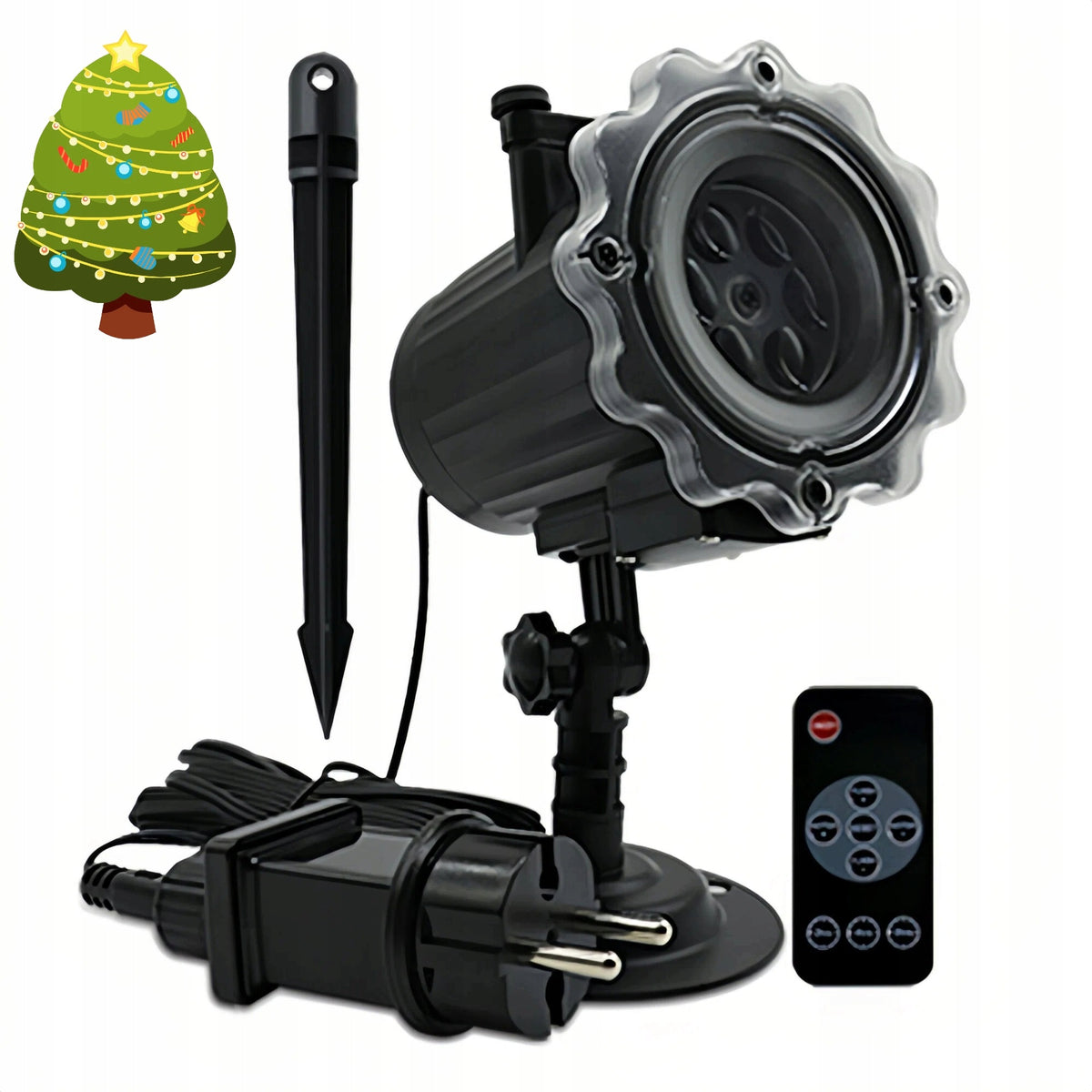 LED PROJECTOR FOR HALLOWEEN CHRISTMAS WITH 16 PATTERN CARDS AND REMOTE CONTROL