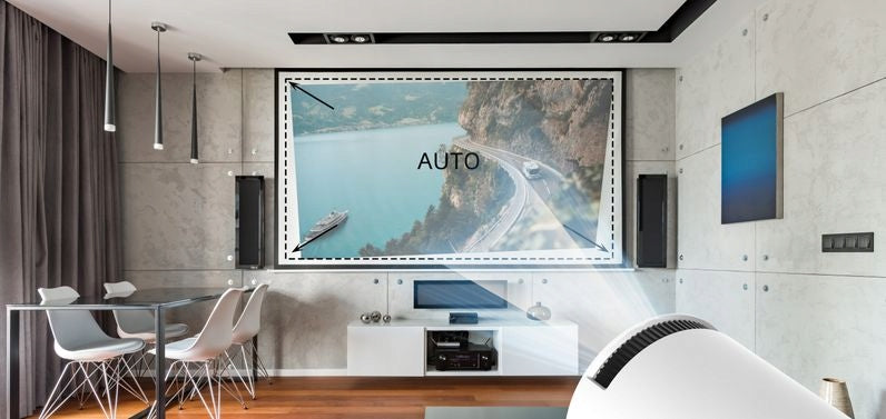LED PROJECTOR KIANO PORTABLE HD PROJECTOR WITH ANDROID TV FOR TRAVEL WHITE Manufacturer code Bluetooth Domowy Netflix Pro Plus GALAXIA