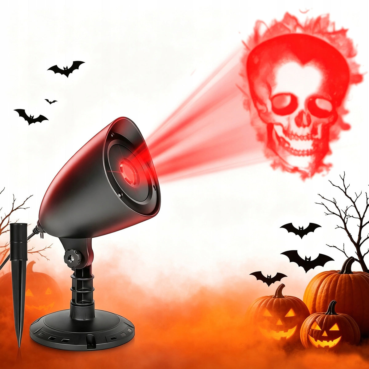 LED PROJECTOR OUTDOOR HALLOWEEN DYNAMIC SKULL PATTERN 3D PATTERNS