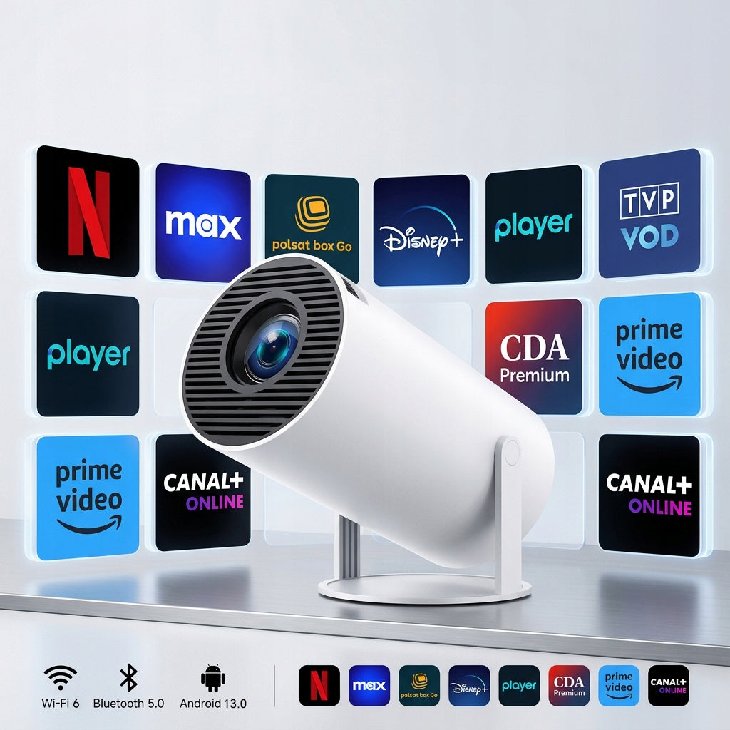 LED Projector HY300 Pro Ultra 2GB RAM 16GB ROM TV HD 4K WiFi Bluetooth