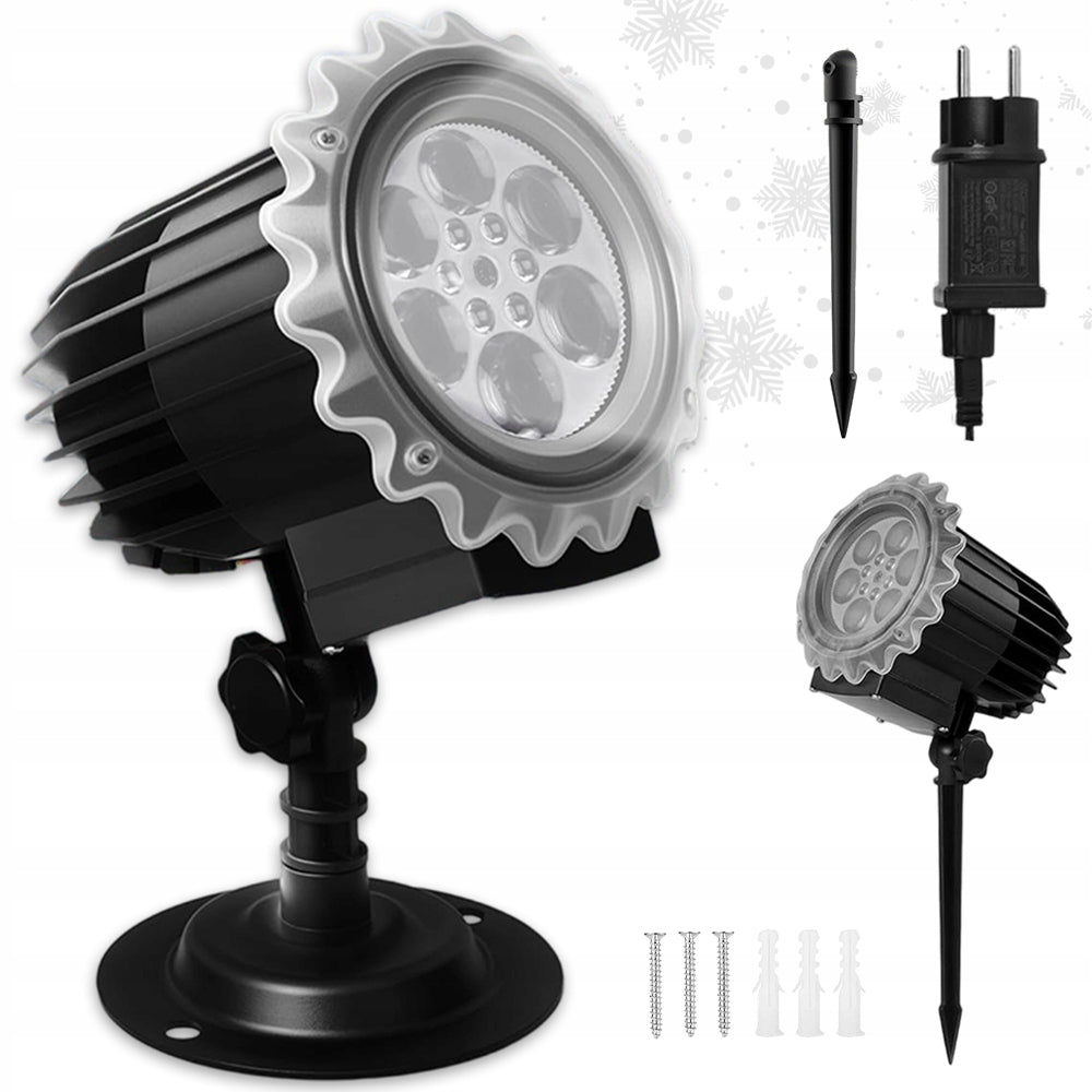 LED Projector for Christmas Decoration, Falling Snow Projector