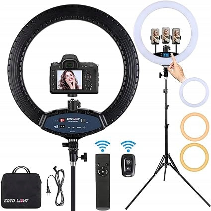 LED Ring Lamp 19 Inch LCD Display