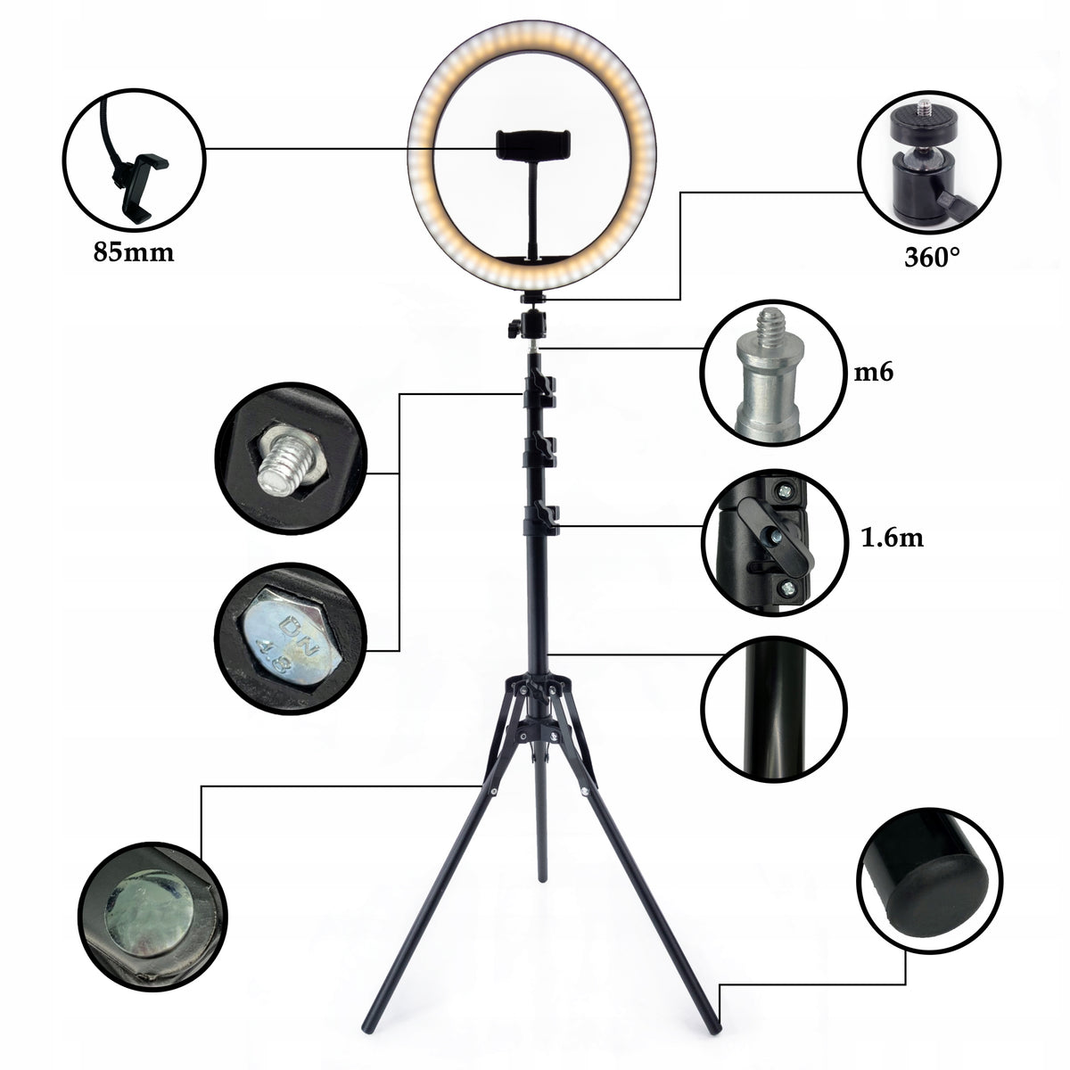 LED Ring Lamp RING LIGHT 10 INCH + REMOTE CONTROL EAN (GTIN) 5903887374606