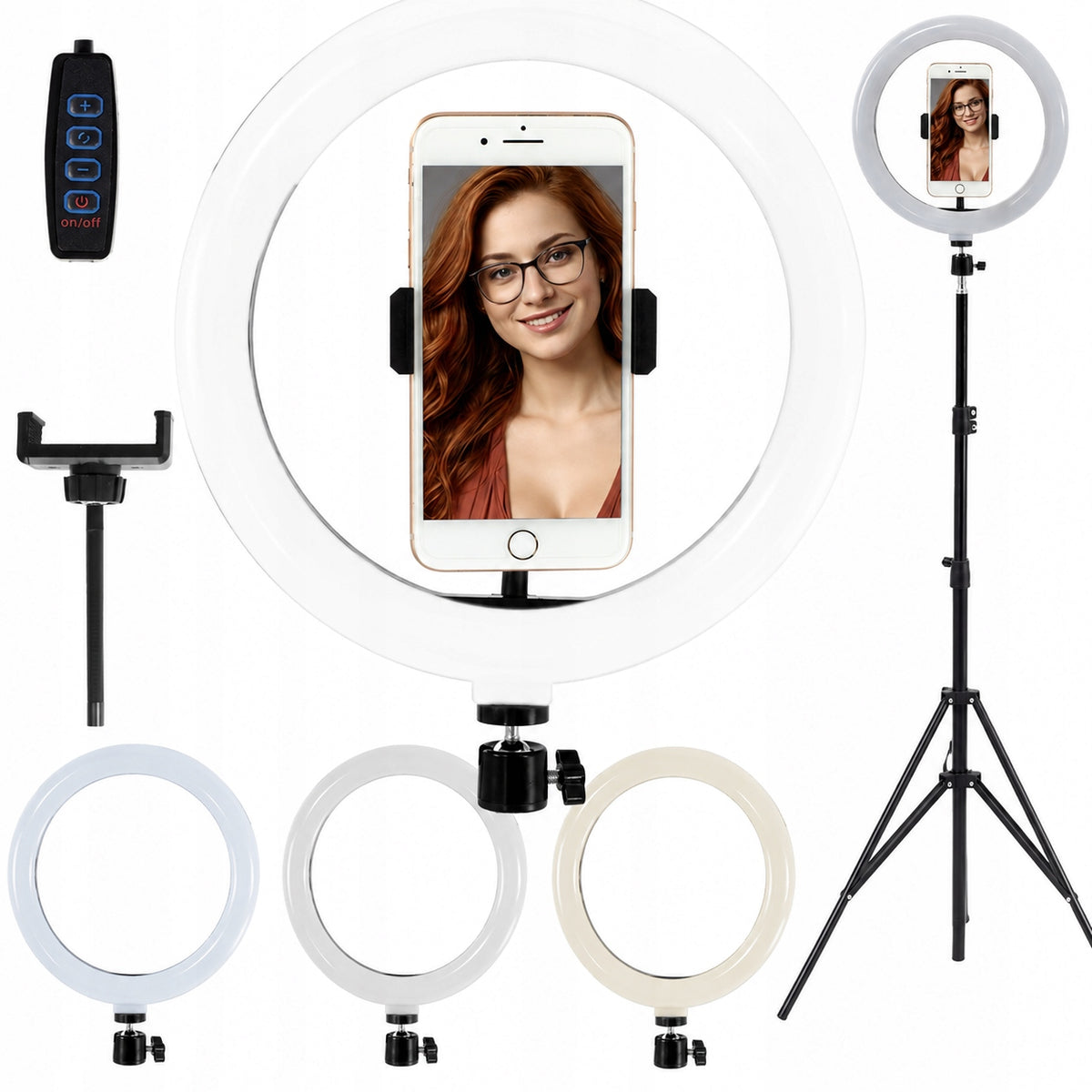 LED Ring Lamp RING30cm 60w + Tripod 210cm +USB Remote Control Brand no brand