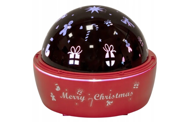 LED Rotary Projector with Christmas Figurines