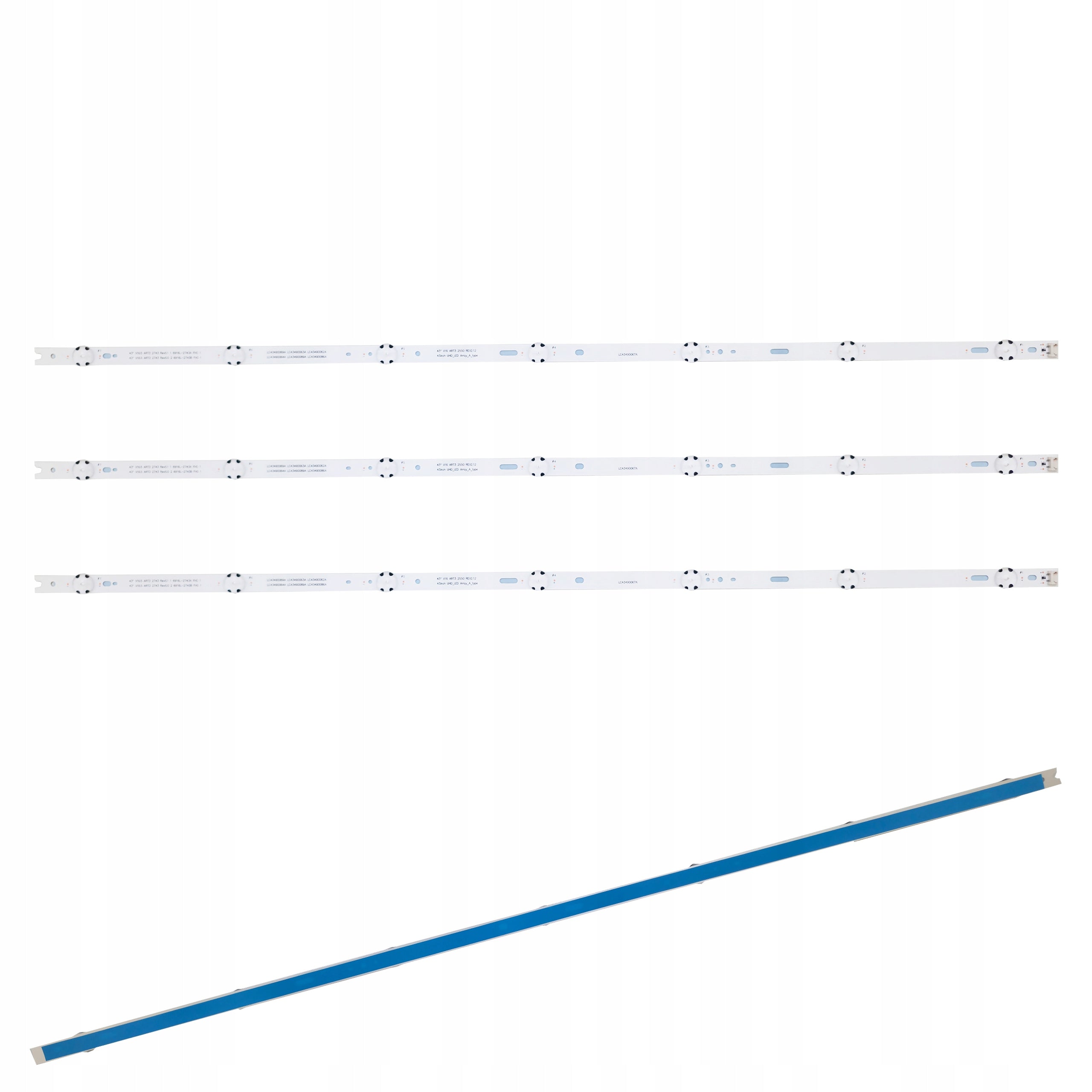 LED STRIP backlight for LG 43UJ634V 43UJ6307 43UJ701V 43UJ6307 + GLUE